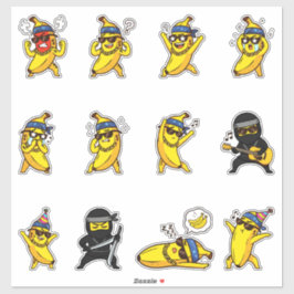 Cool Banana Tattoo Emoji Klistermärke Pack Klistermärken