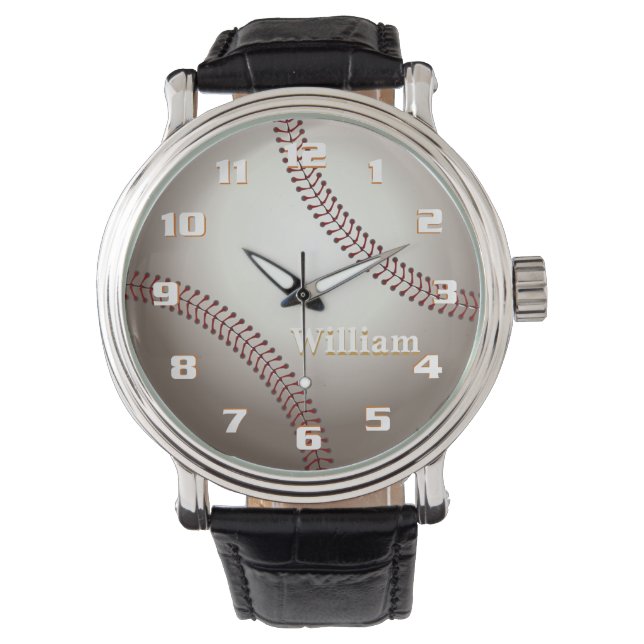 Cool Baseball-monogram Armbandsur (Framsida)