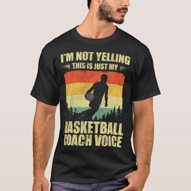 Cool Basketball Coach For Men Women Team Basketbal T Shirt (Framsida)