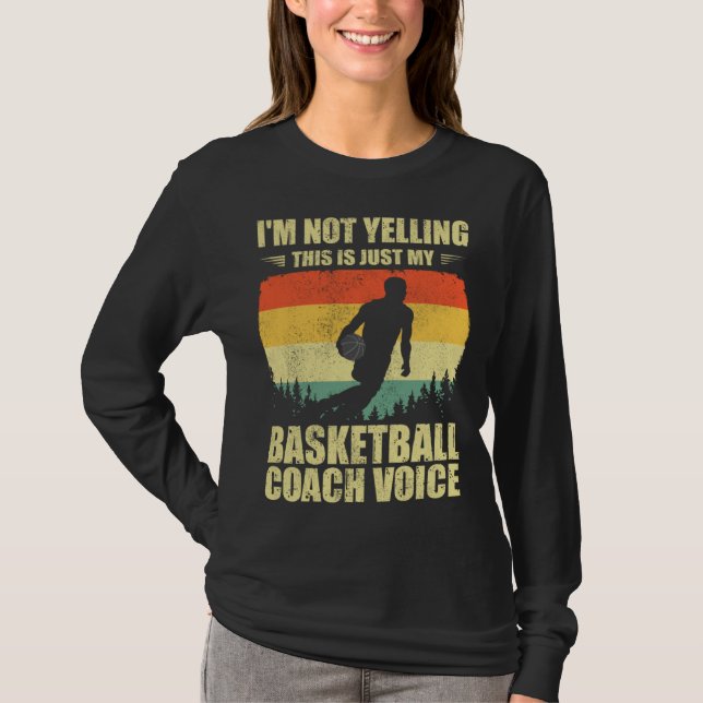Cool Basketball Coach For Men Women Team Basketbal T Shirt (Framsida)