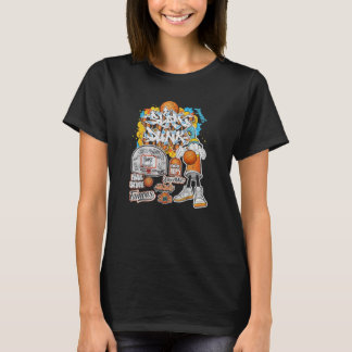 Cool Basketball Graffiti Style Illustration  T Shirt