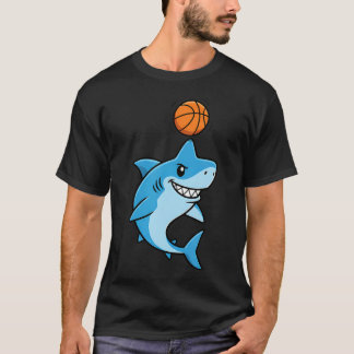 Cool Basketball Shark Maskot För Och T Shirt