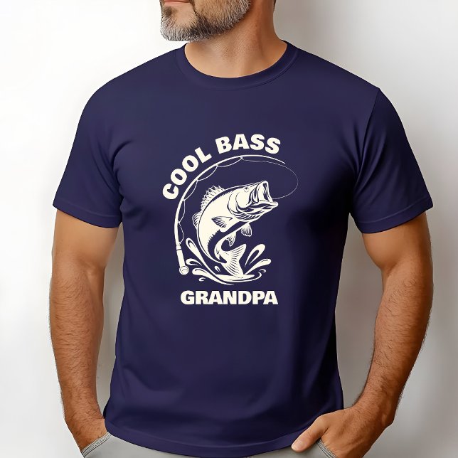 Cool Bass Farfar  T Shirt (Cool Bass Grandpa with ability to customize with your grandpa's name!)