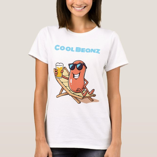 Cool Beanz Baked Bean  T Shirt (Framsida)
