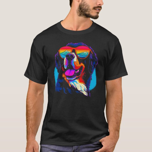Cool Bernese Mountain Dog T Shirt (Framsida)