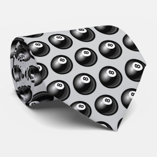 Cool Billiards åttaboll kaklade mönster Slips