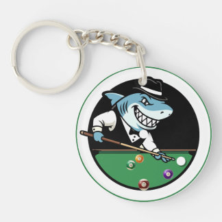 Cool Billiards Pool Shark Theme Keychains