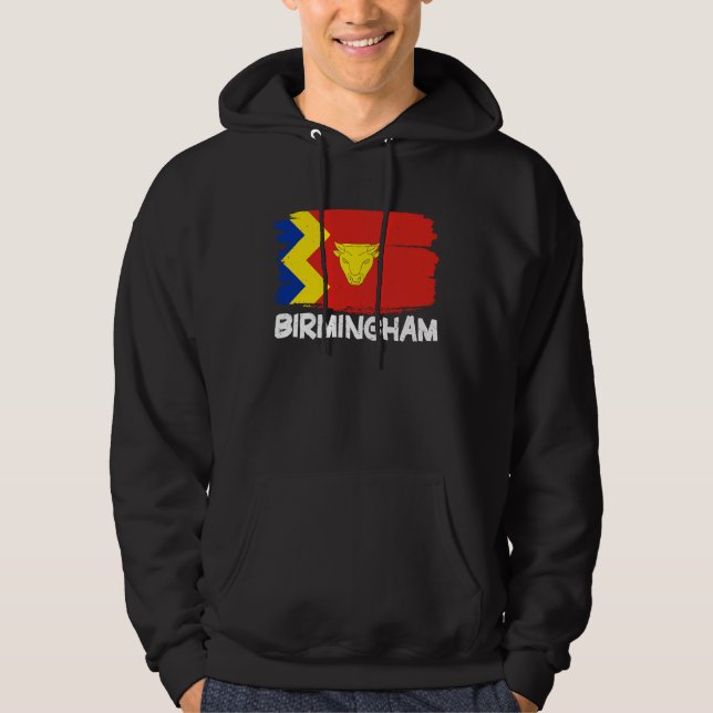 Cool Birmingham Flag Hoodie (Framsida)