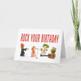 Cool Birthday for Vegetarian - Rock Music Lover Kort