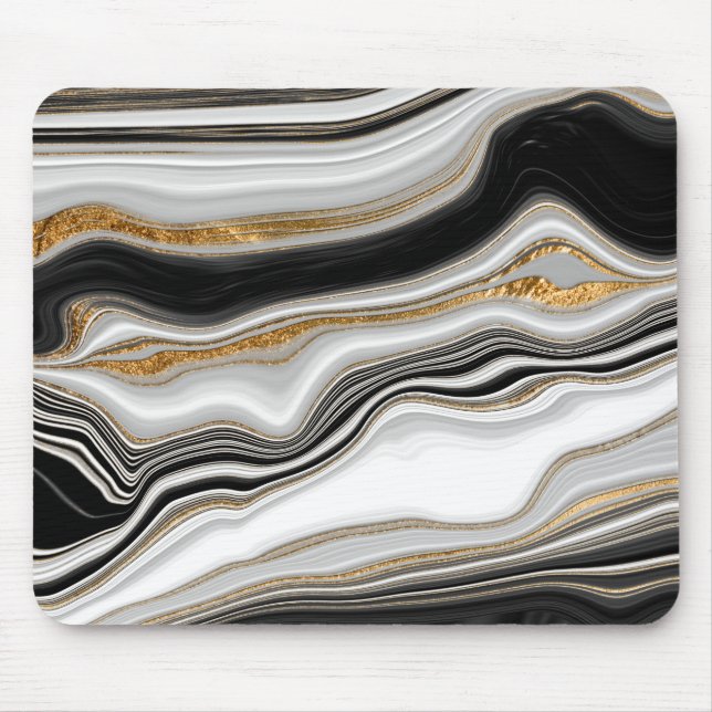 Cool Black Gold Marmor  Musmatta (Framsidan)