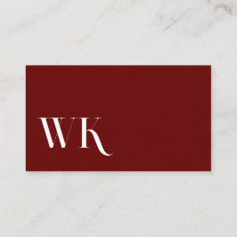 Cool, blau, schwarz | Kartenhaus Modern Visitkort