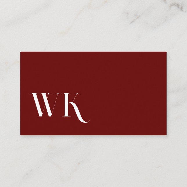 Cool, blau, schwarz | Kartenhaus Modern Visitkort (Baksida)