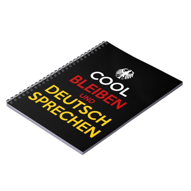 Cool Bleiben und Deutsch Sprechen Anteckningsbok (Vänstra Sidan)