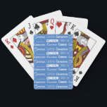 Cool Blue Boys Name Font Collage Custom Teen Casinokort<br><div class="desc">This cool blue playing card deck is customized with your teen or little boy's name in 9 different beautiful fonts. A cute personalized present for a kid.</div>