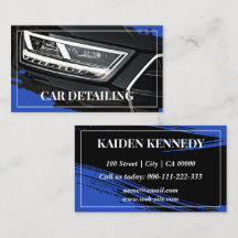Cool Blue Car Service Detaljerings Foto Mall