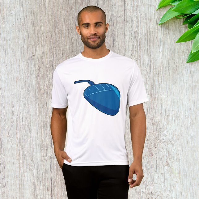 Cool Blue Computer Mouse Tech T Shirt (Skapare uppladdad)