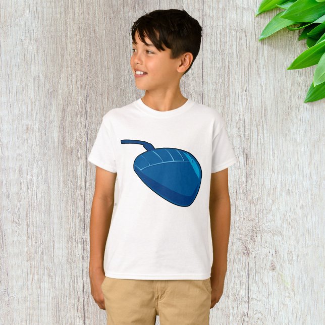 Cool Blue Computer Mouse Tech T Shirt (Skapare uppladdad)