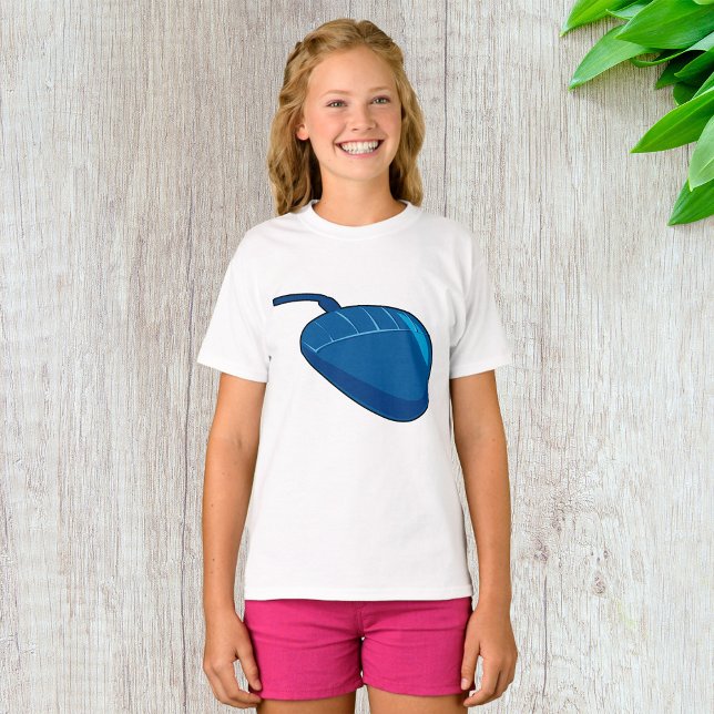 Cool Blue Computer Mouse Tech T Shirt (Skapare uppladdad)