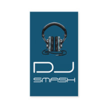 Cool Blue DJ Musik Namnskort