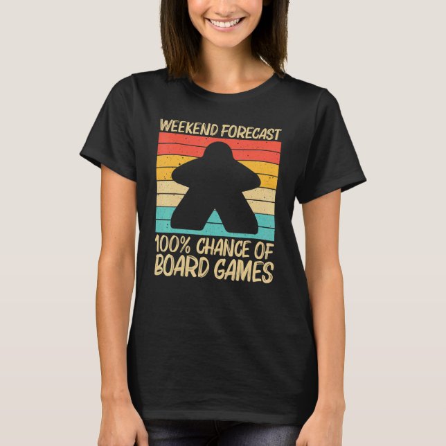 Cool Board Game For Men Women Board Gamer Meeple T Shirt (Framsida)