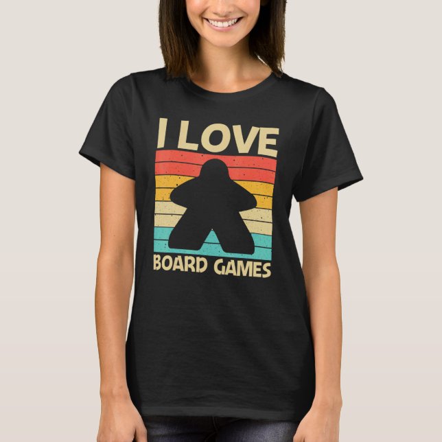 Cool Board Game For Men Women Board Gamer Meeple   T Shirt (Framsida)