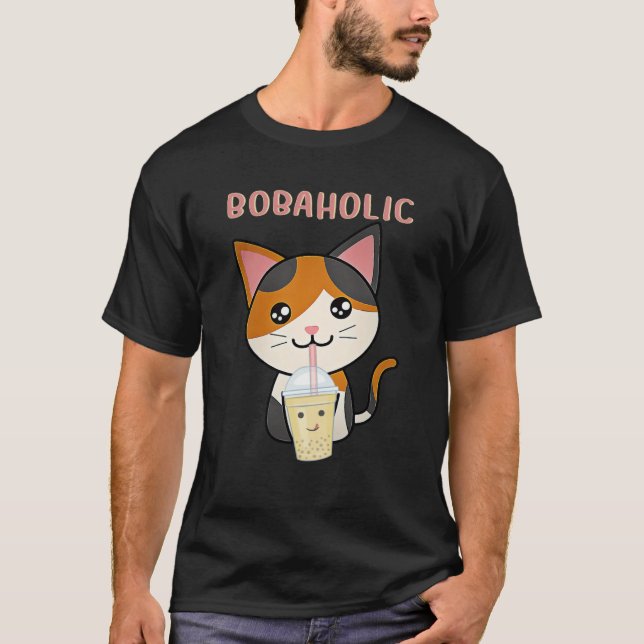 Cool Boba Holic Boba Bubble Tea   1 T Shirt (Framsida)