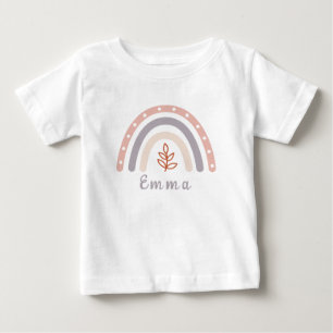 Cool Boho-regnbåge med personligt namn T Shirt