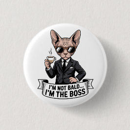 Cool Boss Sphynx Cat Coffee Art Knapp