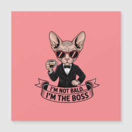 Cool Boss Sphynx Katt Kaffe Konst