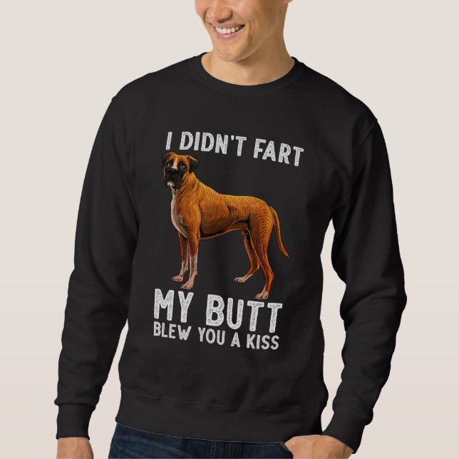 Cool Boxer Dog Design For Men Women Pet Dog Boxer Lång Ärmad Tröja (Framsida)