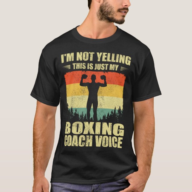Cool Boxing Coach For Men Women Team Boxing Coachi T Shirt (Framsida)