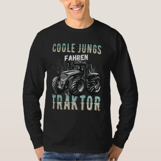 Cool boys driving tractor tractor boys children fa t shirt