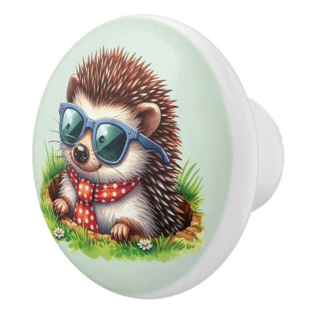 Cool boys hedgehog Nursery  Knopp (Höger)