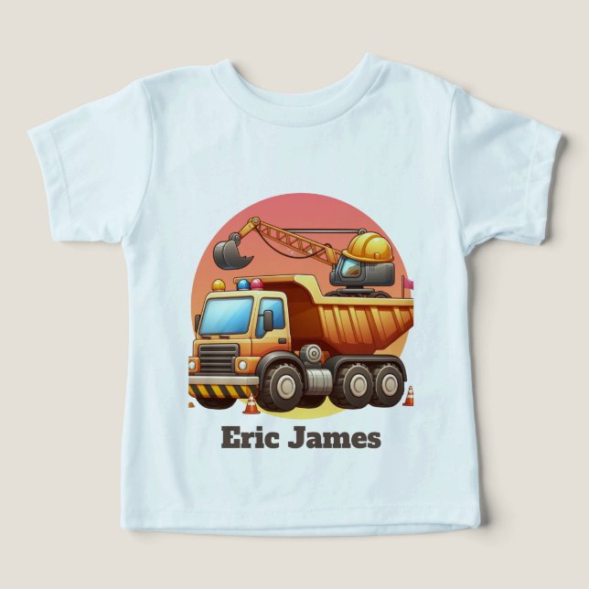 Cool Boys konstruktion anpassningsbar  T Shirt (Design Framsida)