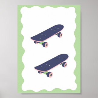 Cool Boys Skateboarding Affisch