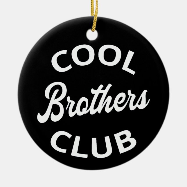 Cool Brothers Club I Julgransprydnad Keramik (Framsidan)