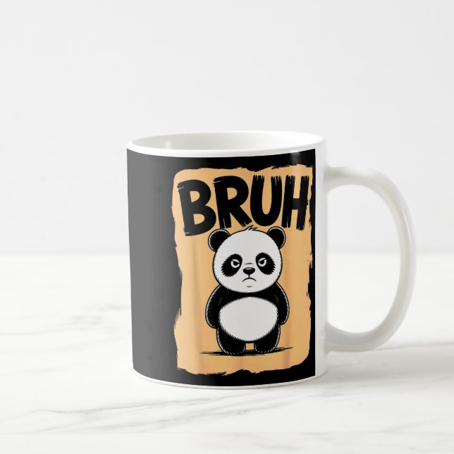 Cool Bruh Panda Men Women Kids Teens Funny Bruh Pa Kaffemugg (Höger)