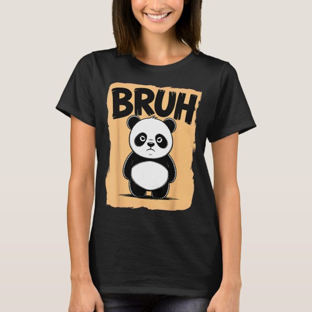 Cool Bruh Panda Men Women Kids Teens Funny Bruh Pa T Shirt (Framsida)