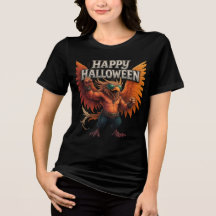 Cool Buff Bird Happy Halloween Design