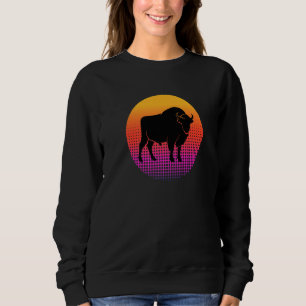 Cool Bull Nötkreatur Djur Silhuett Gårdsdjur vid T Shirt
