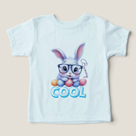 Cool Bunny Easter Personalized Name Kids T Shirt