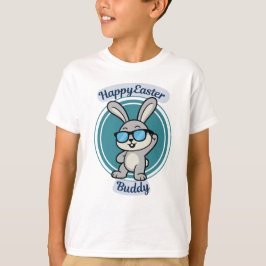 Cool Bunny Glad Påsk Kompis T Shirt