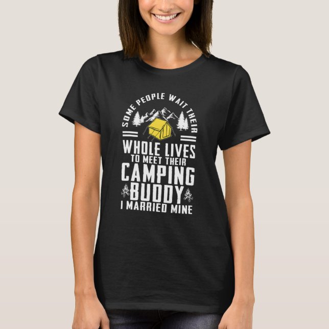 Cool Camping Buddies   For Men Women Funny Husband T Shirt (Framsida)