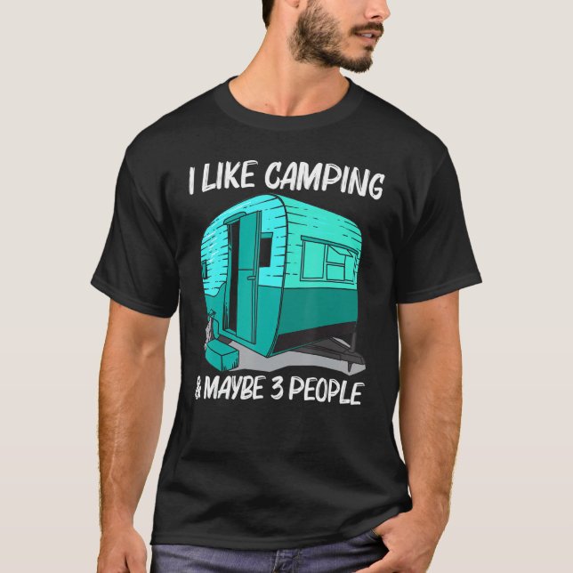 Cool Camping For Men Women Camper Camping Outdoor  T Shirt (Framsida)