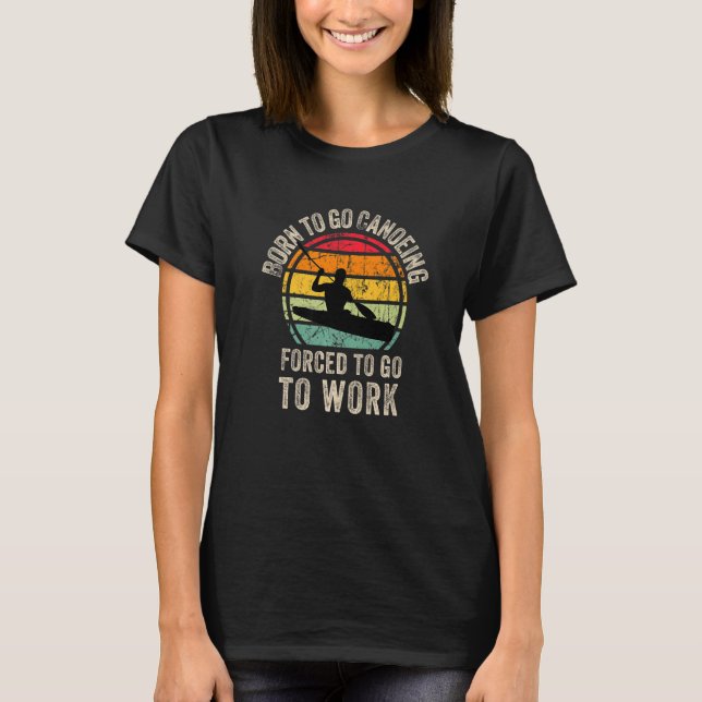 Cool Canoeing Kayaking Graphic Canoeing paddling M T Shirt (Framsida)