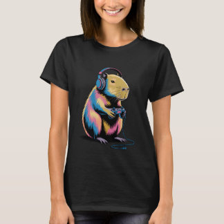 Cool Capybara Art for Men Women Kids Rodent Capyba T Shirt