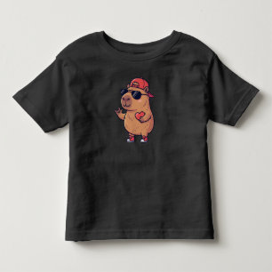 Cool Capybara ASL Jag älskar dig-tecken Alla hjärt T Shirt