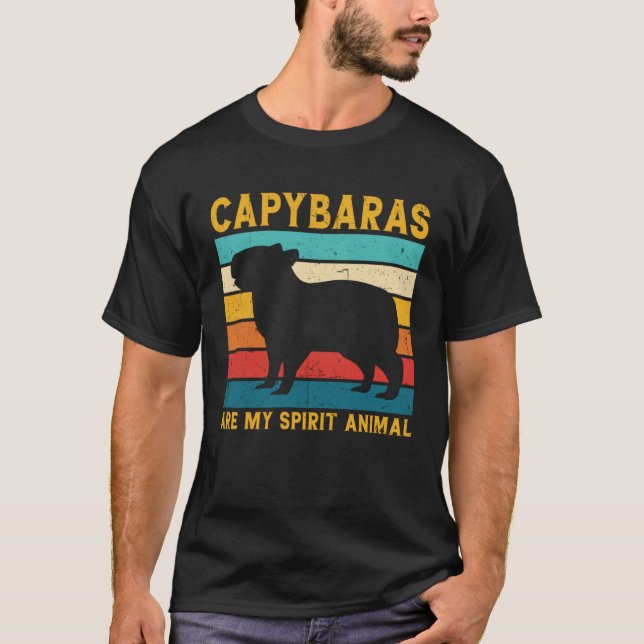 Cool Capybara For Rodent Spirit Animal Zoologist G T Shirt (Framsida)