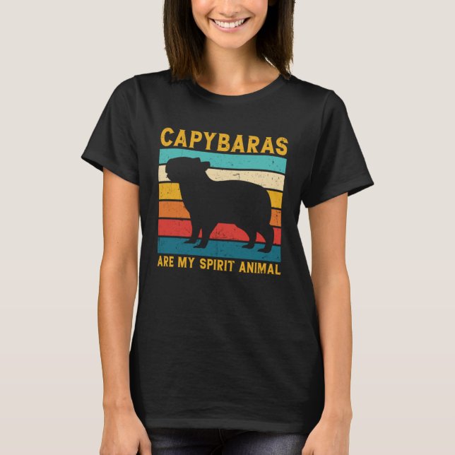 Cool Capybara For Rodent Spirit Animal Zoologist G T Shirt (Framsida)