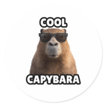 Cool Capybara Sticker
